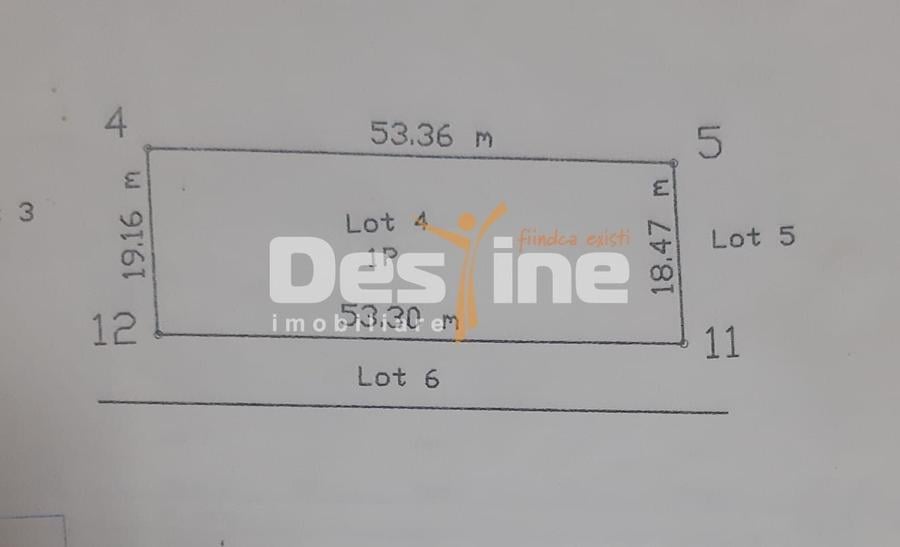 Teren Construcții intravilan de 1000 mp, în Lunca Cetățuii