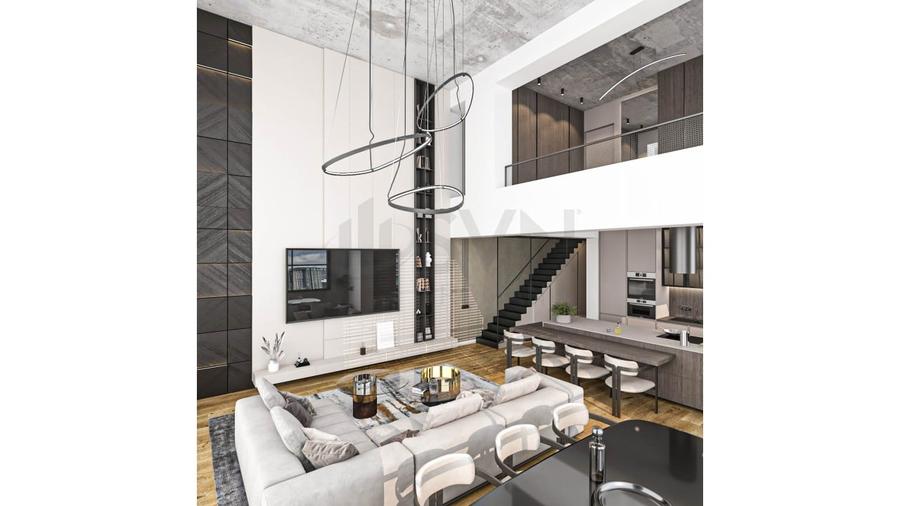 Penthouse cu 4 camere semidecomandat, mobilat în Floreasca