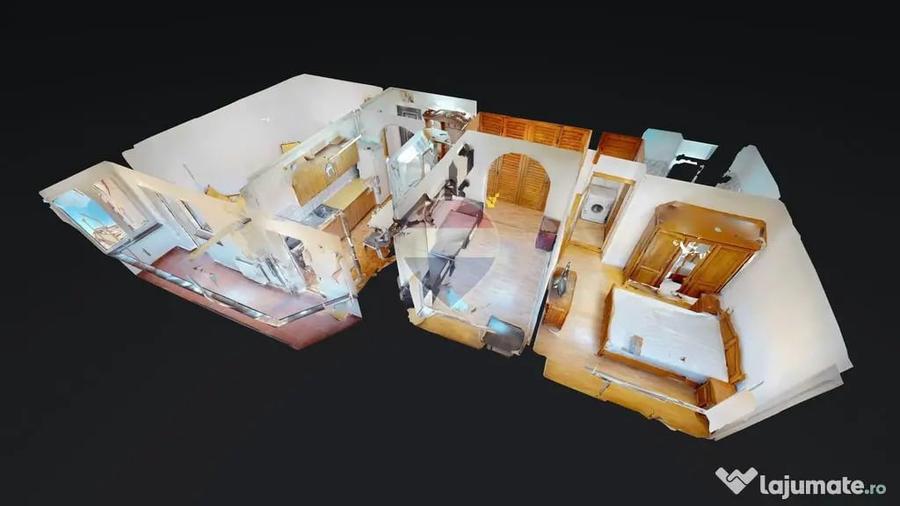 Apartament cu 3 camere decomandat în Răcădău