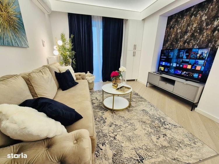 Apartament cu 2 camere semidecomandat, mobilat în Pipera