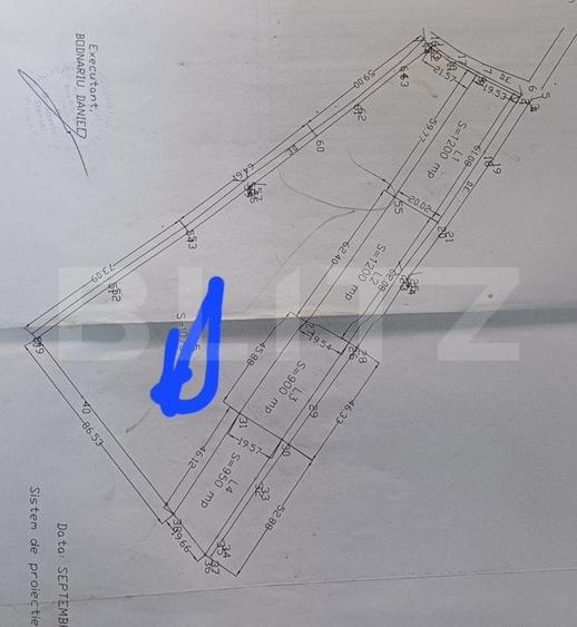 Teren Construcții extravilan de 10819 mp, în Sud-Vest