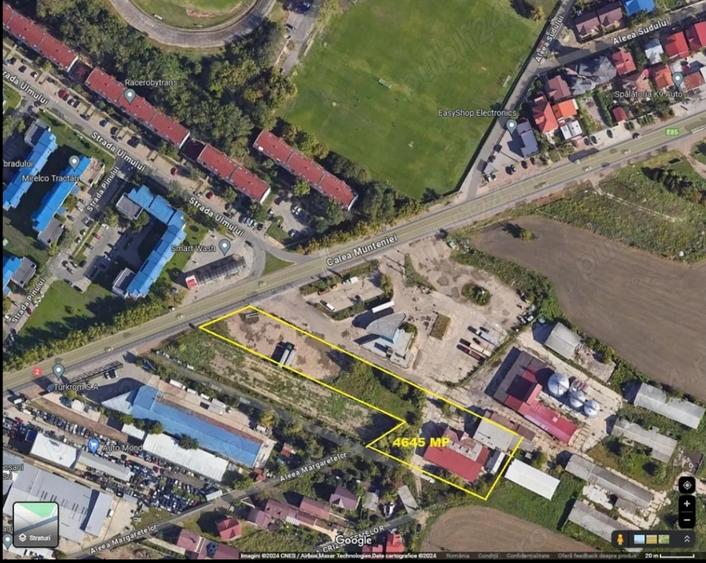 Teren Construcții intravilan de 4645 mp, în Exterior Sud