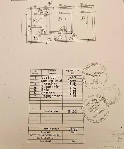 Apartament cu 2 camere decomandat în Arcul de Triumf