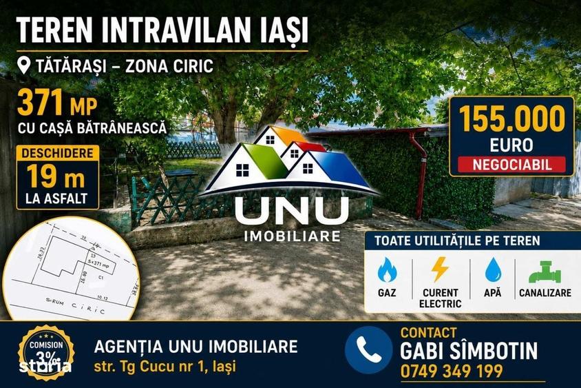 Teren intravilan Iasi 371 mp cu casa batraneasca Tatarasi Ciric - 4