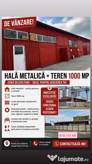 Teren de 1000 mp, în Central