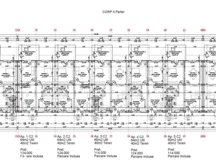Apartament cu 3 camere în Rediu