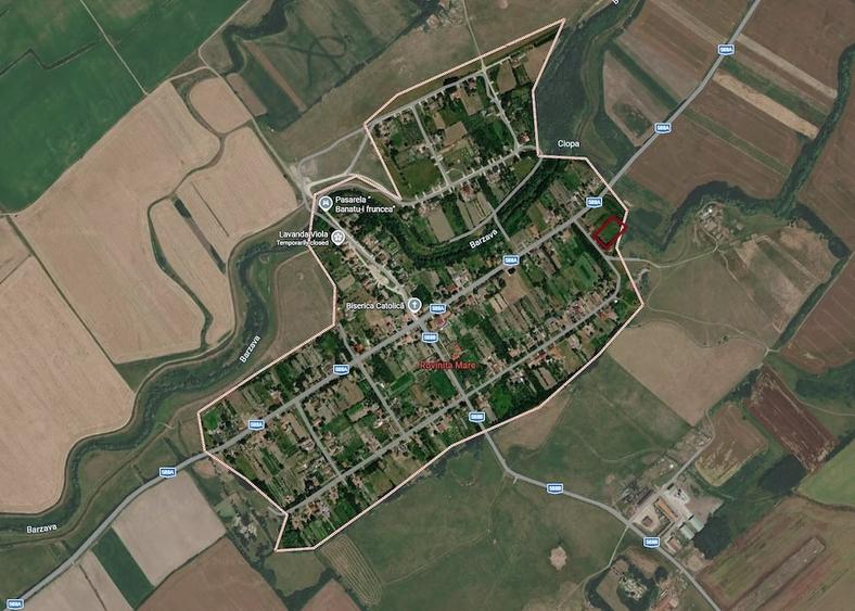 Teren de 2929 mp, în Rovinița Mare