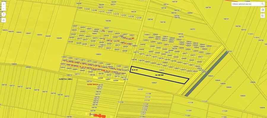 Vand teren 18.100 mp pentru dezvoltare in Sura Mica / jud. Sibiu - 1