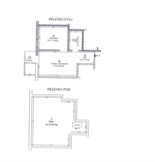 Apartament 2 camere, 38 mp utili, etaj 1 - Dumbravita - 6