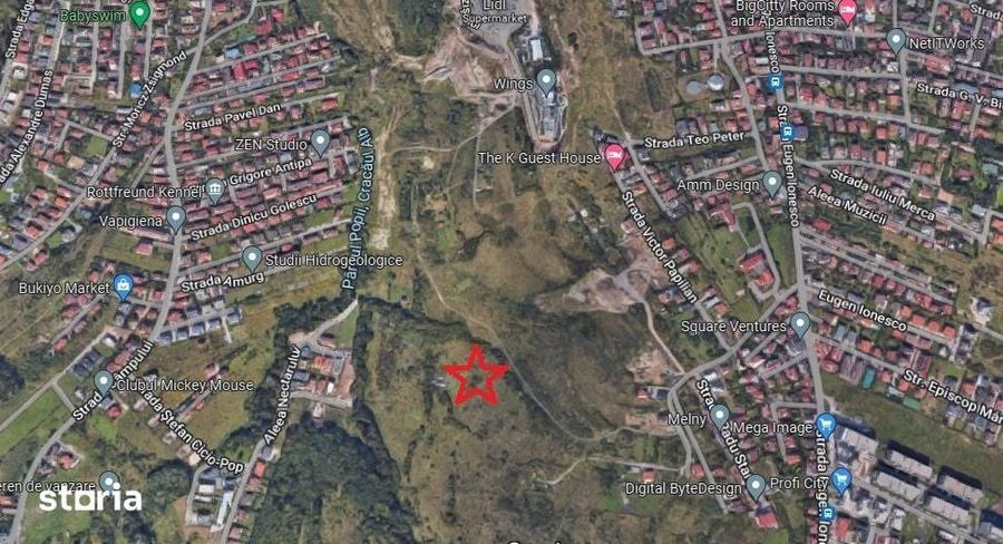 Zorilor - Frunzisului, Teren intravilan 2.600 mp - 3