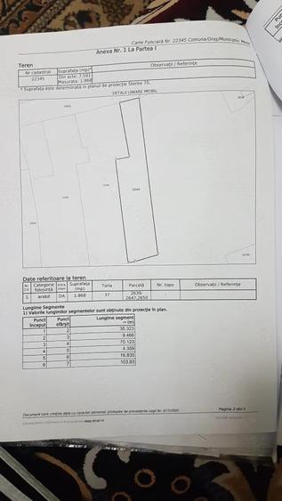 Teren de 3100 mp, în Lipia