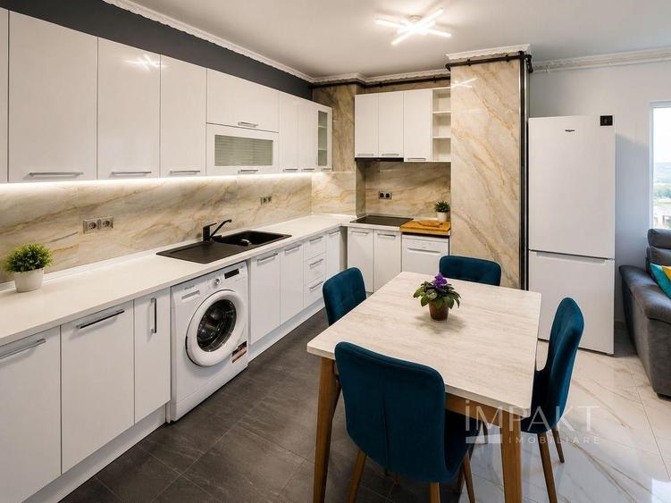Apartament cu 3 camere semidecomandat, mobilat în Bună Ziua