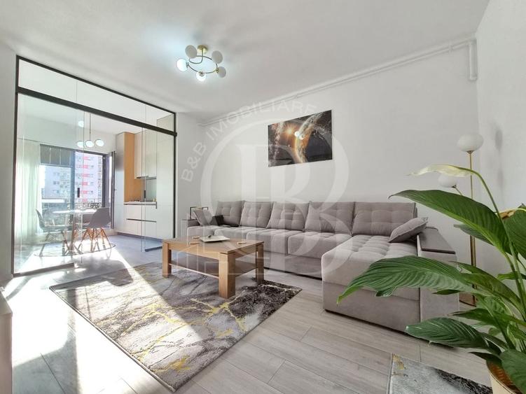 Apartament cu 2 camere semidecomandat, mobilat în Theodor Pallady