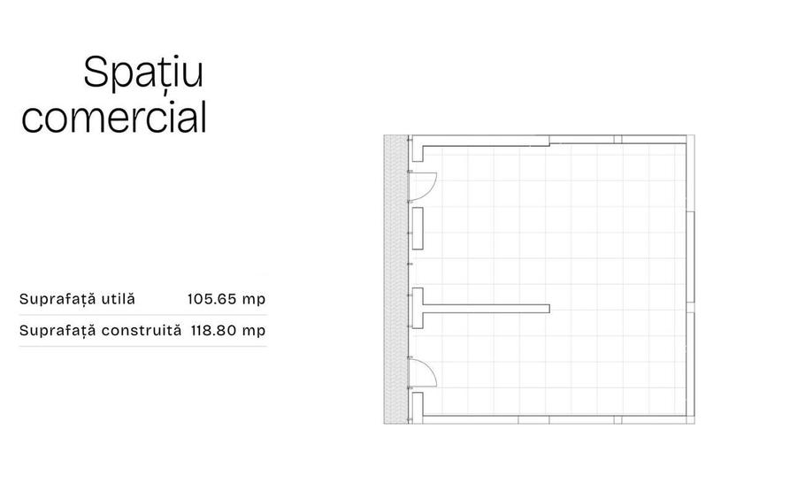 Spațiu comercial, de 106 mp, în Ghencea