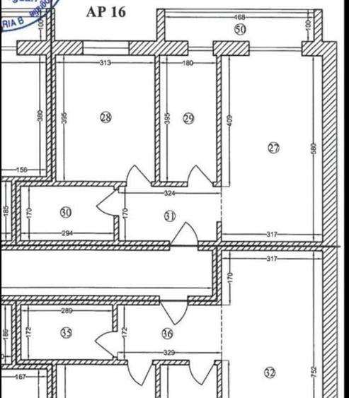 Apartament cu 2 camere decomandat în Vârteju