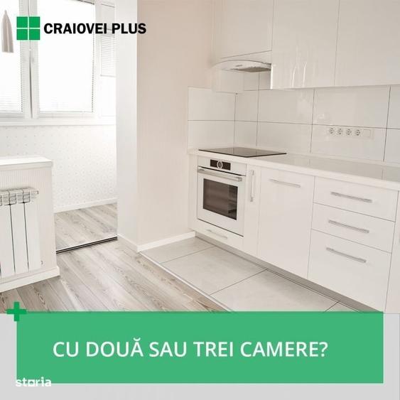 Apartament cu 3 camere semidecomandat în Craiovei