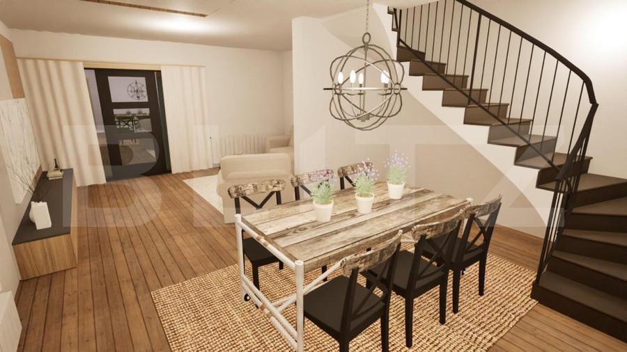 Duplex cu 4 camere cu Canalizare în Corunca
