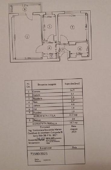 Apartament cu 2 camere decomandat în Lacul Tei