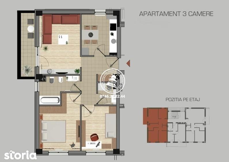 Apartament 3 camere Pacurari, exclusivist, Etajul 1GarajBoxa - 7