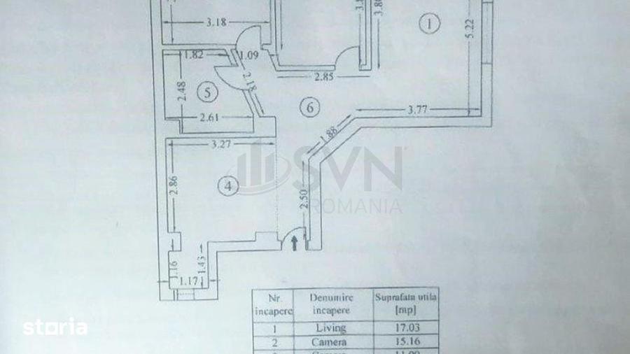 Apartament cu 3 camere decomandat în Dămăroaia