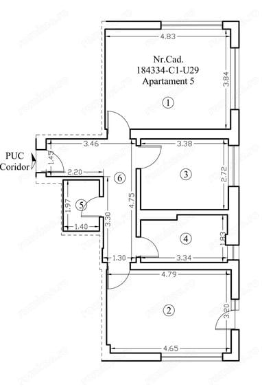 Apartament 2 camere 60 mp cu geam la baie langa Paradisul Acvatic - 5