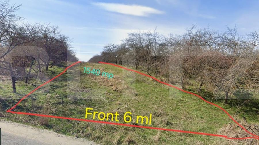 Teren Construcții extravilan de 1540 mp, în Exterior Sud