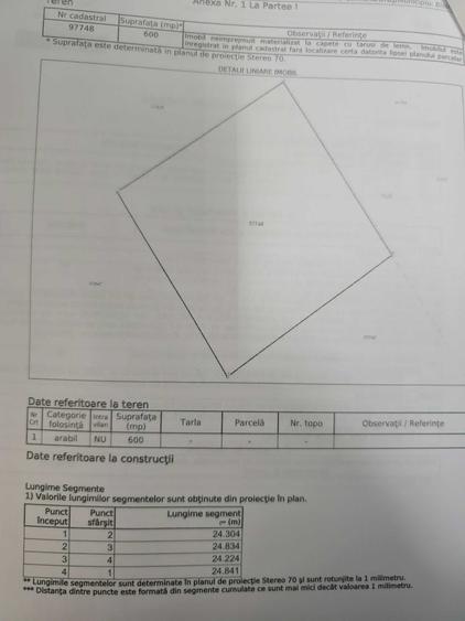 Teren de 1400 mp, în Est