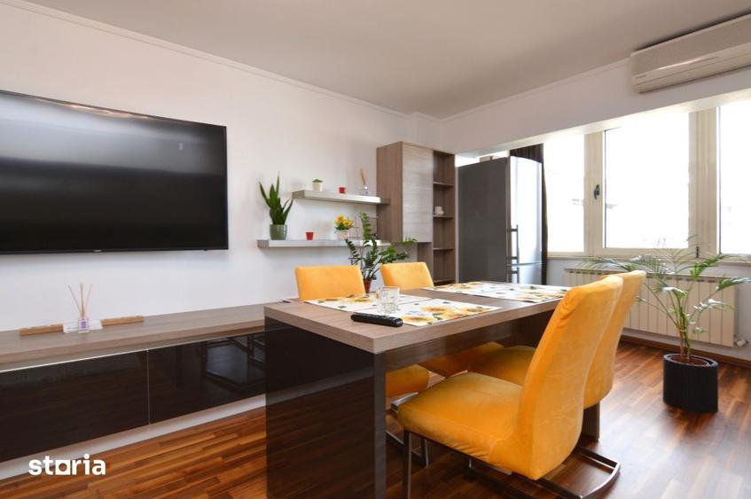 Apartament cu 2 camere semidecomandat, mobilat în Unirii
