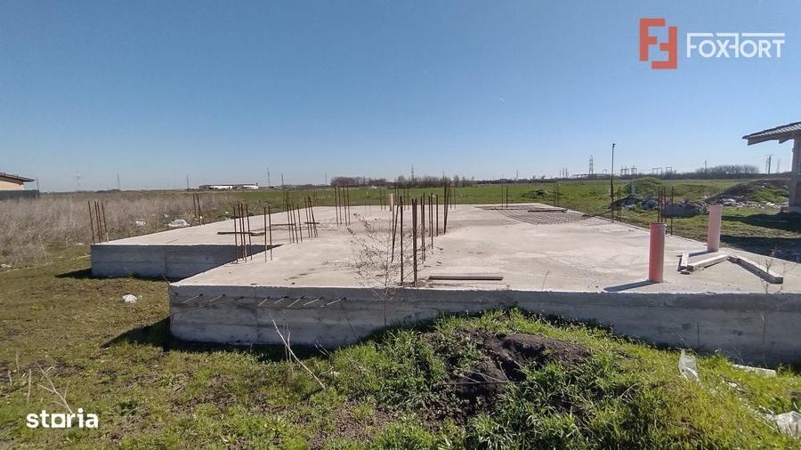 Teren de vanzare, Sacalaz - 672 mp, bransat gaz si curent - 2