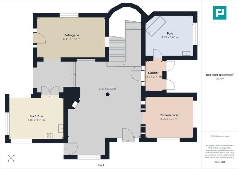 Casă cu 8 camere cu Teren 1200 Mp în Sânmartin