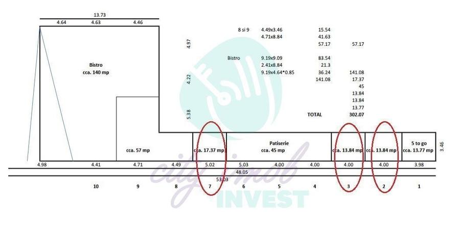 Spațiu comercial, de 14 mp, în Unirii