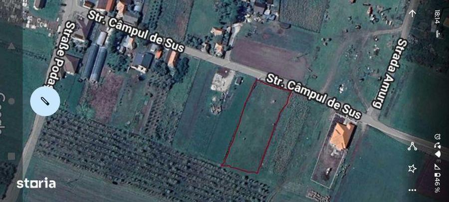 Teren de 2800 mp, în Jucu