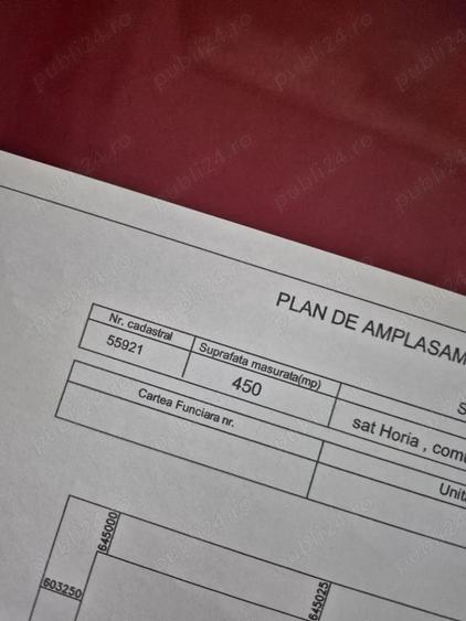 Teren de 450 mp, în Horia