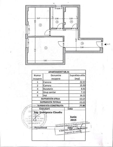 Apartament cu 2 camere decomandat, mobilat în Drumul Taberei