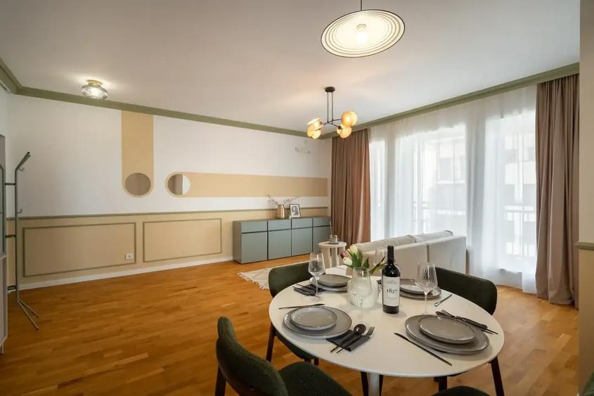 Apartament cu 2 camere semidecomandat, mobilat în Tineretului