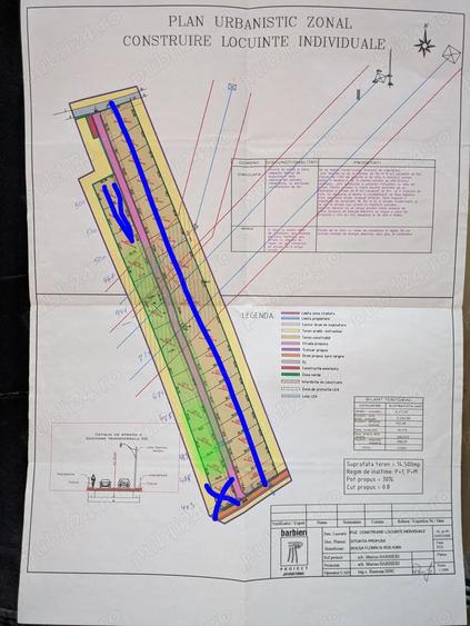Teren de 3400 mp, în Central