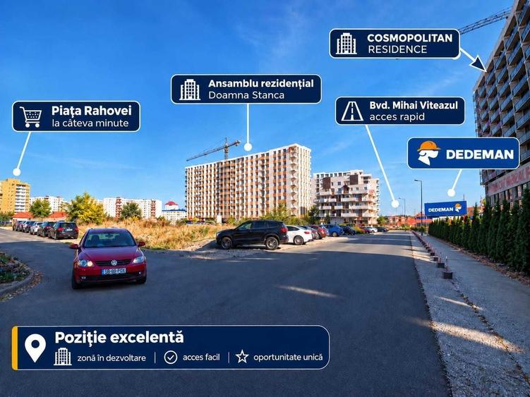 Apartament cu 3 camere decomandat în Mihai Viteazul