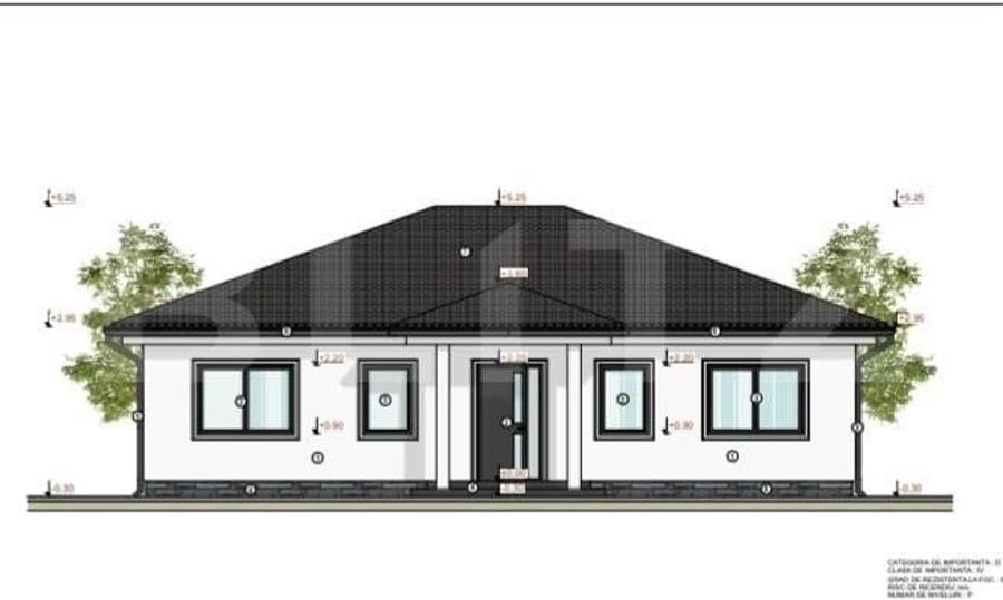 Casă individuală cu 4 camere cu Teren 1000 Mp în Exterior Est
