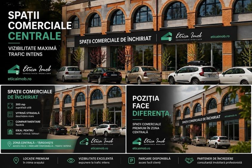 Spațiu comercial, de 300 mp, în Central