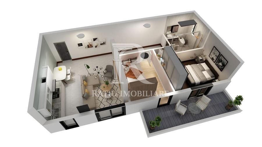 Apartament cu 3 camere decomandat în Elisabetin