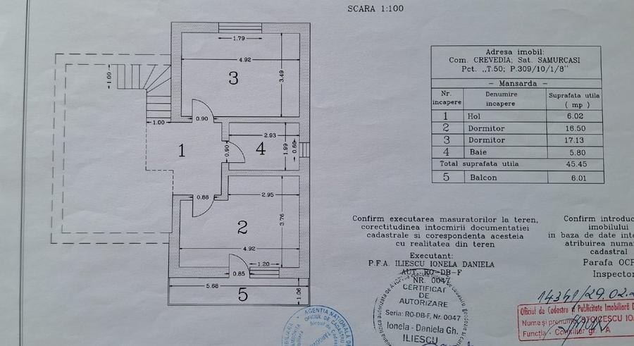 Casă individuală cu 4 camere cu Teren 500 Mp în Samurcași