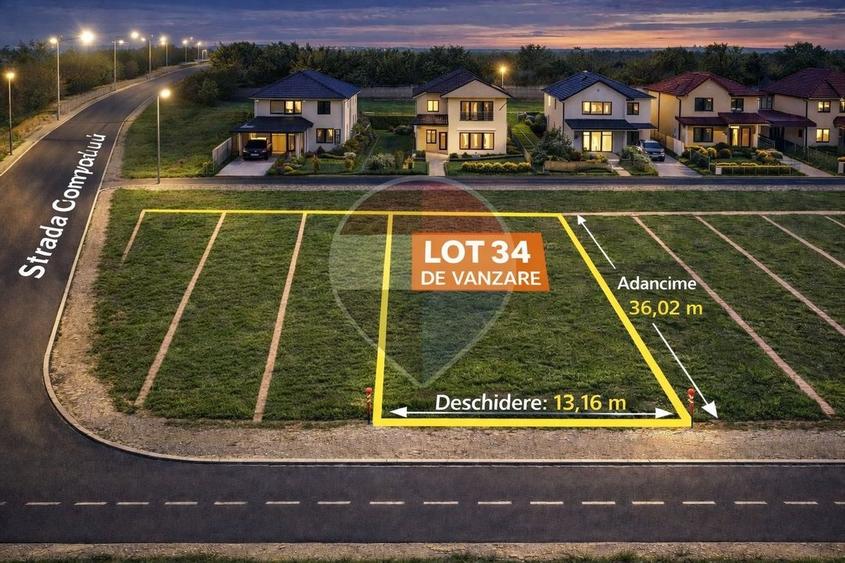 Teren Construcții intravilan de 474 mp, în Valu lui Traian