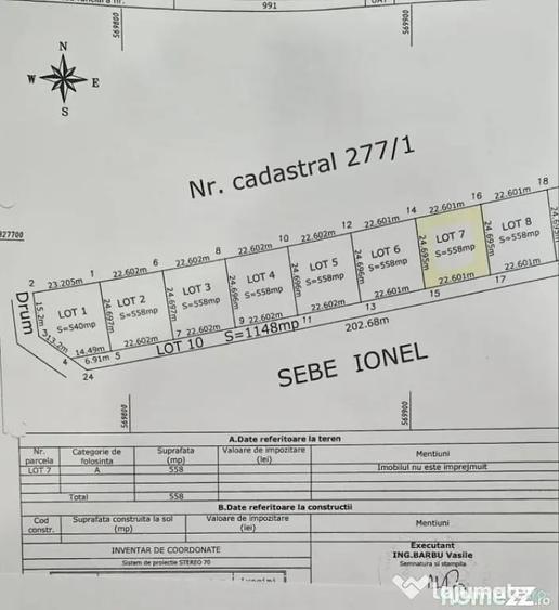 Teren de 683 mp, în Ciorogârla