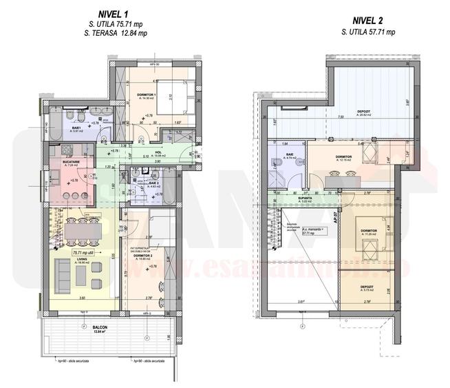 Apartament cu 27 camere decomandat în Aeroport