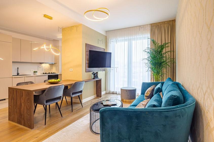 Apartament cu 2 camere semidecomandat, mobilat în Herăstrău