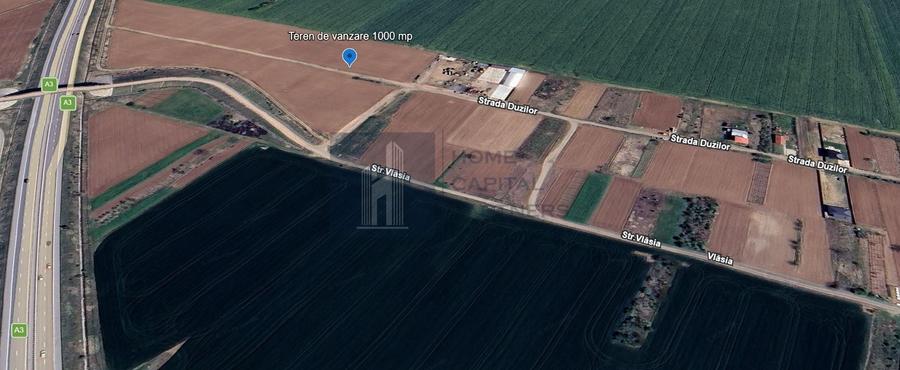 Teren agricol extravilan de 1000 mp, în Moara Vlăsiei