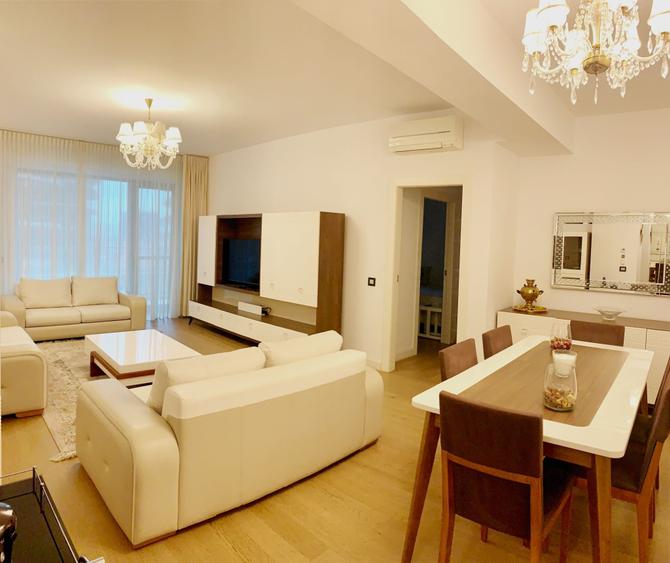 Apartament cu 3 camere semidecomandat, mobilat în Herăstrău