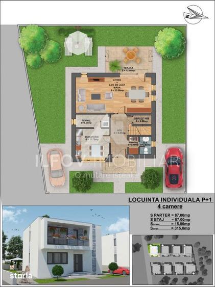 Otopeni | Casa individuala + teren 295 mp | 130.000 - 3