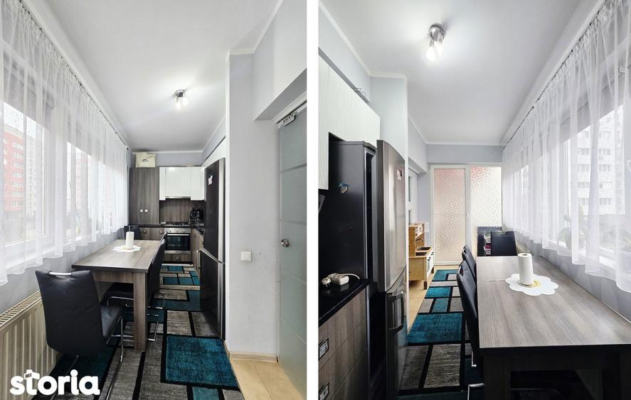 Apartament cu 2 camere decomandat, mobilat în UTA
