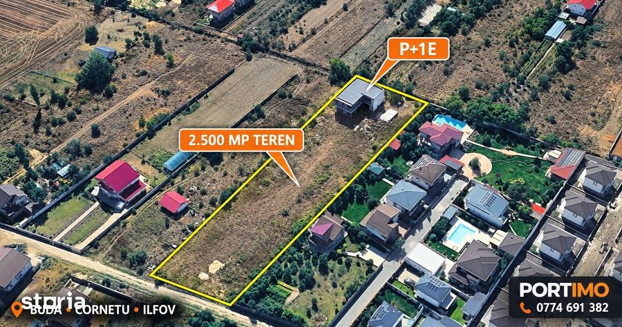 Casă cu Teren 2500 Mp în Cornetu